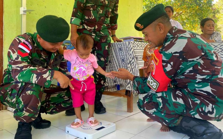Posyandu balita anak negeri di perbatasan 