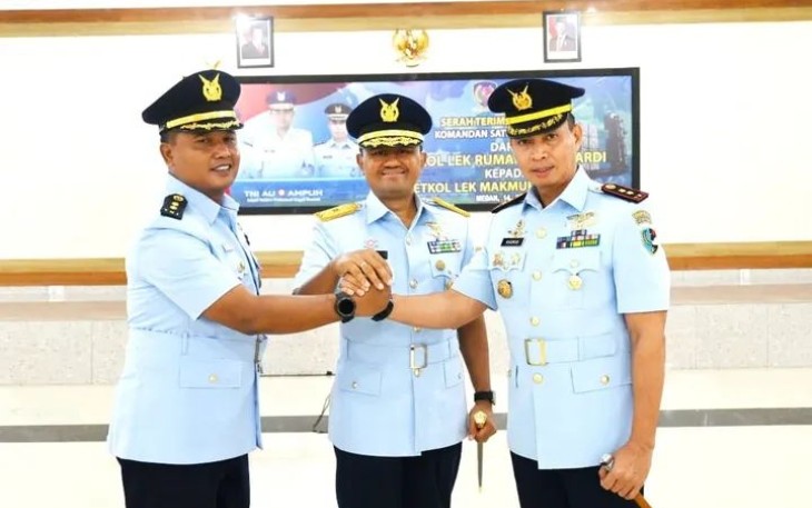 Dankosek I Medan Poto Bersama Usai Sertijab Komandan Satrad 232 Dumai