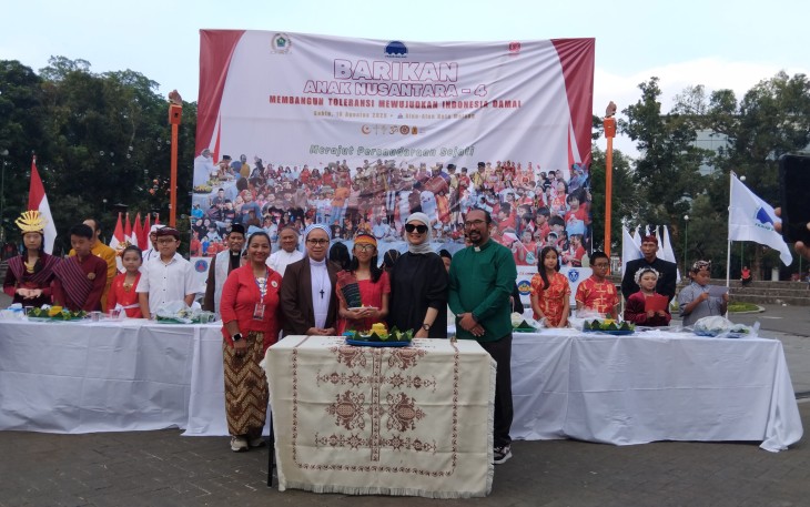 FKAUB Malang saat Gelar Barikan Anak Nusantara IV di  Alun – alun Merdeka Kota Malang pada Sabtu (16/8/2025), Pukul 14.00 – 17.00 WIB.