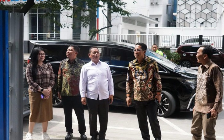 Kunjungan Menteri Hukum Tinjau Langsung Progres Pembangunan Gedung Baru.