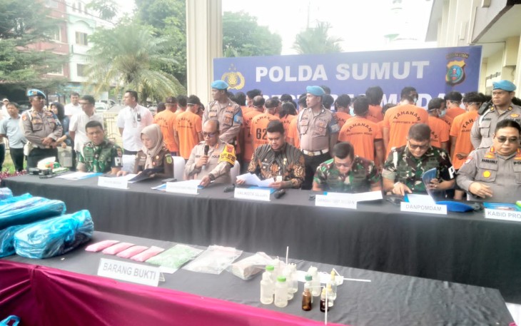 Paparan Kasus Narkoba di Wilkum Polrestabes Medan
