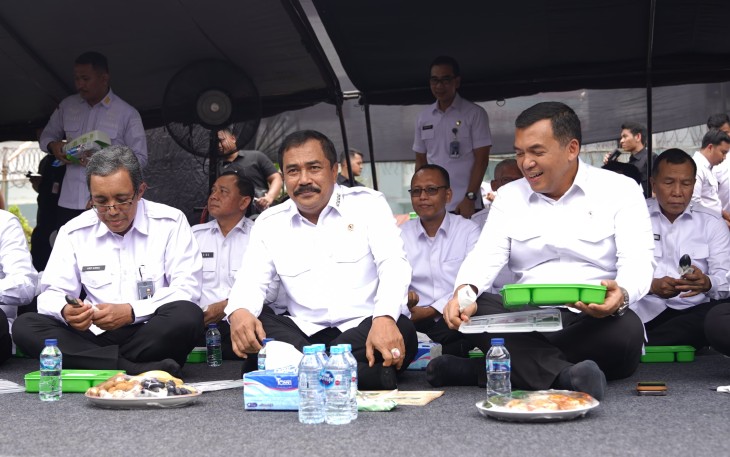 Menteri Imipas Agus Andrianto Memberikan Semangat kepada Warga Binaan Rutan Kelas I Cipinang
