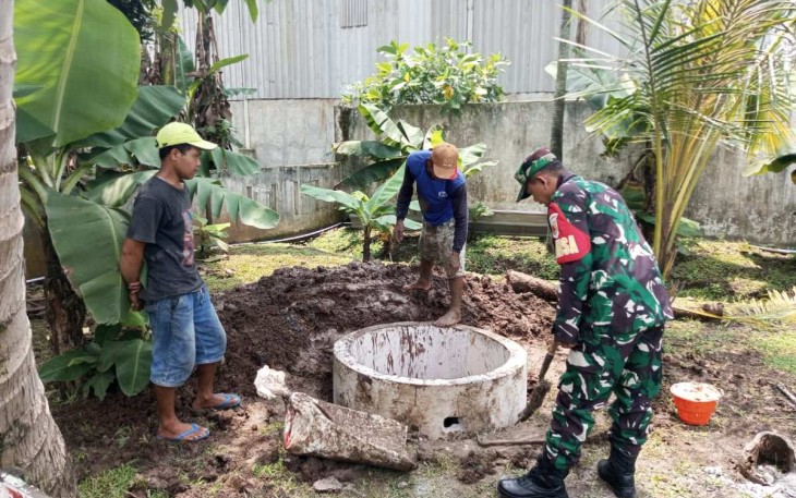 Pembangunan sumur resapan di wilayah desa binaan 