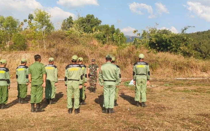 Pembekalan linmas wilayah desa binaan 