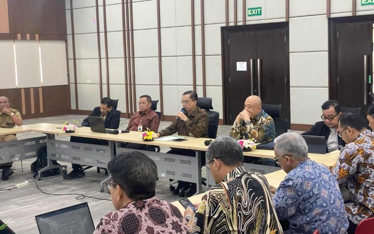 Dirjen PAUD Dasmen Gogot Suharwoto saat mensosialisasikan SPMB 2025 di Jakarta, Selasa (11/3)