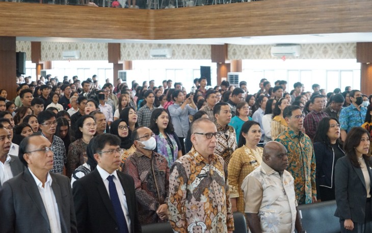 Menteri HAM  Natalius Pigai Ajak  Academika  Universitas HKBP Nomensen Turut Aktif di Masyarakat Tentang HAM