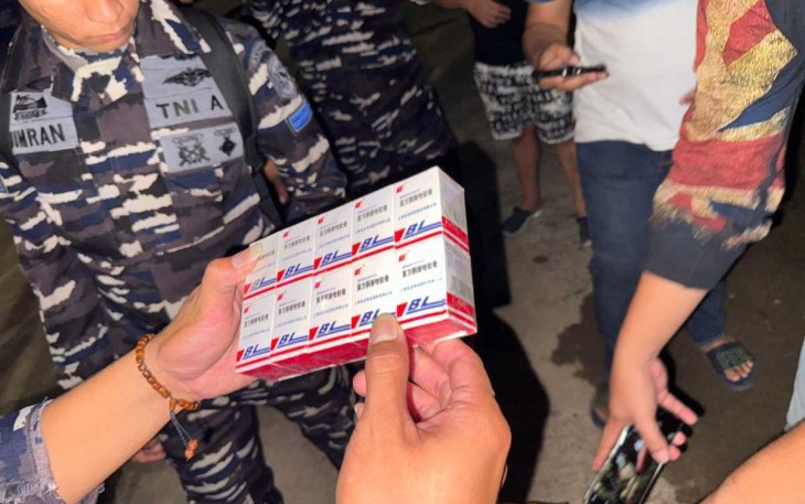 Barang selundupan yang digagalkan personel Lanal Balikpapan 