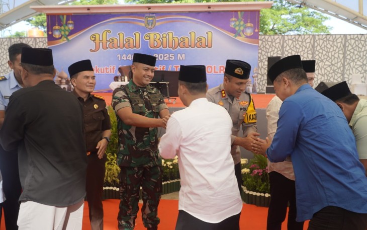 Dandim 0803/Madiun Hadiri Acara Halal Bi Halal Pemerintah Kota Madiun Tahun 1446 H/2025 M