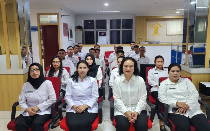 Kakanwil Kementerian HAM Sumut Beserta Jajaran Ikuti Apel Pegawai Sekaligus Halal Bihalal 1446 H