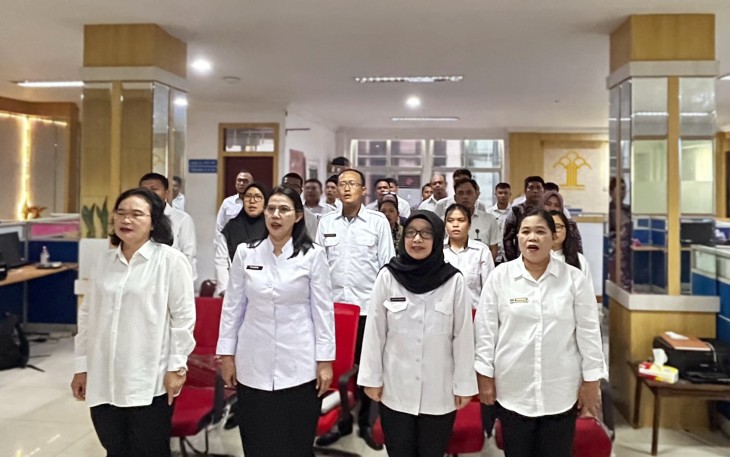 Kakanwil Kementerian HAM Sumut Beserta Jajaran Ikuti Halal Bihalal 