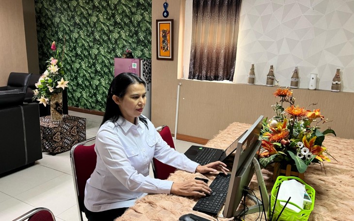Kakanwil KemenHAM Sumut-Kepri Beserta Jajaran Ikuti Secara Virtual Zoom Pengiatan Kapasitas HAM