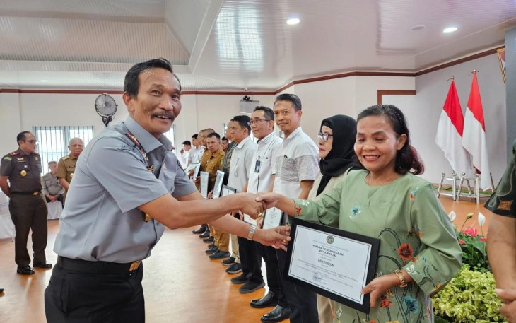 Kakanwil Kemenkum Sumut Hadiri Tasakuran di Ditjenpas Dalam Rangka HBP ke-61