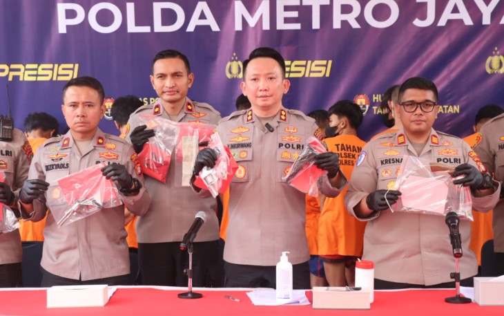 Polres Tangsel Tangkap 23 Tersangka Kejahatan Jalanan dan Curanmor Selama Maret-April 2025