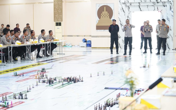 Polda Jateng Gelar Tactical Floor Game Jelang May Day 2025, Pastikan Pengamanan Secara Responsif dan Humanis