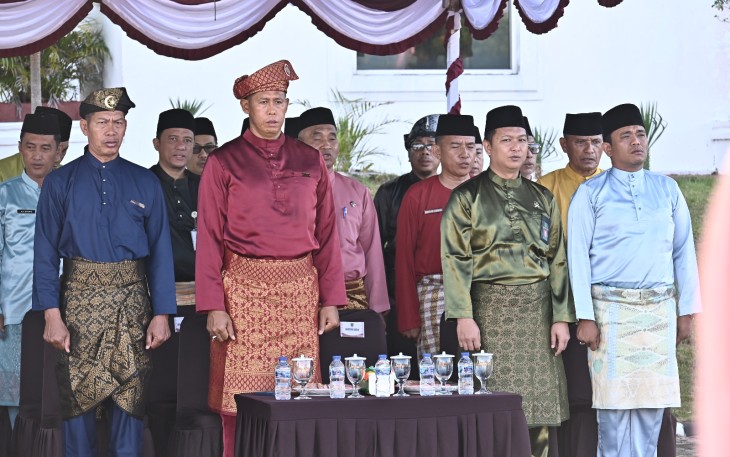 Komandan Lanud RSA Hadiri Upacara Hardiknas 2025 di Natuna