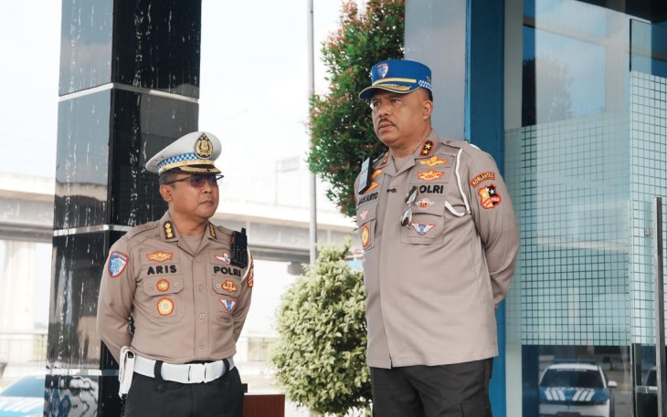 Kakorlantas Pantau Kondisi Lalin Tol Trans Jawa di Masa Long Weekend