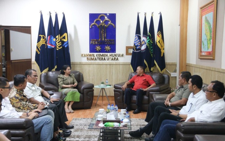 Kunjungan Anggota Komisi XIII DPR RI ke Kemenkum Sumut 