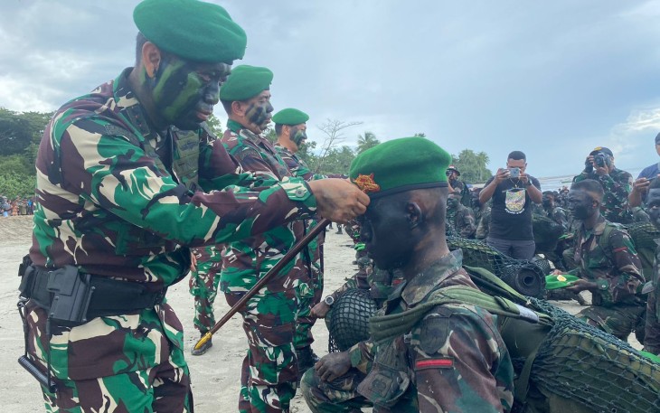 Prosesi Pengukuhan Prajurit Infanteri