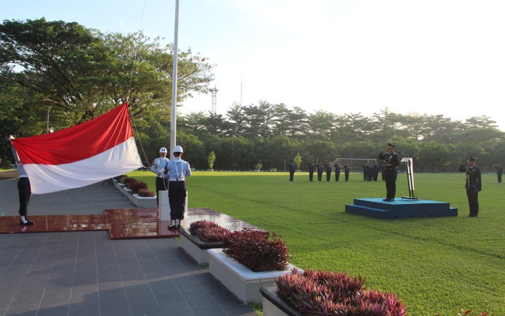 Dankosek I Marsma TNI Imam Subekti, S,T,. M.IR Pimpin Upacara Hari Lahir Pancasila ke-80 Tahun 2025.