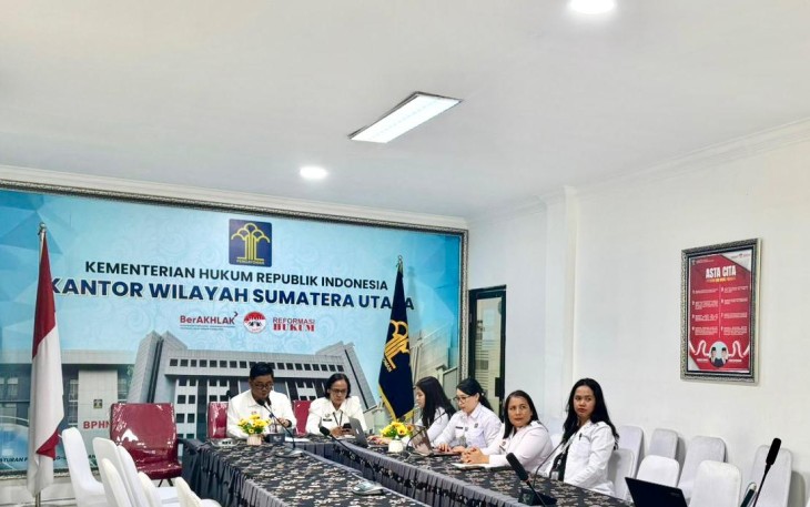 Kanwil Kemenkum Sumut Laksanakan Pembekalan kepada Peserta.