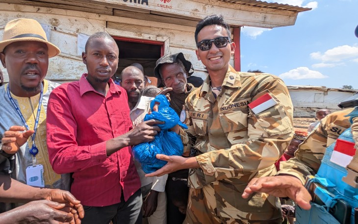 Satgas BGC 39-F MONUSCO Rayakan Idul Adha 1446 H di Daerah Misi