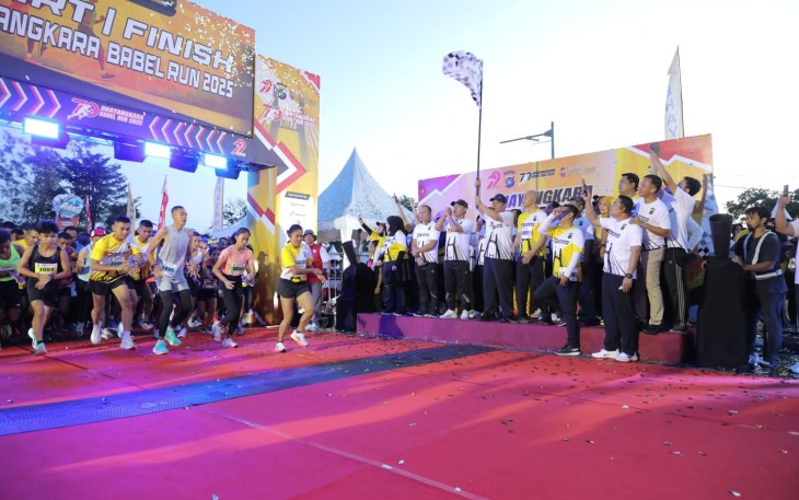 Bhayangkara Babel Run 2025 Sukses Digelar, 3.002 Peserta Ramaikan Ajang Lari di Polda Bangka Belitung