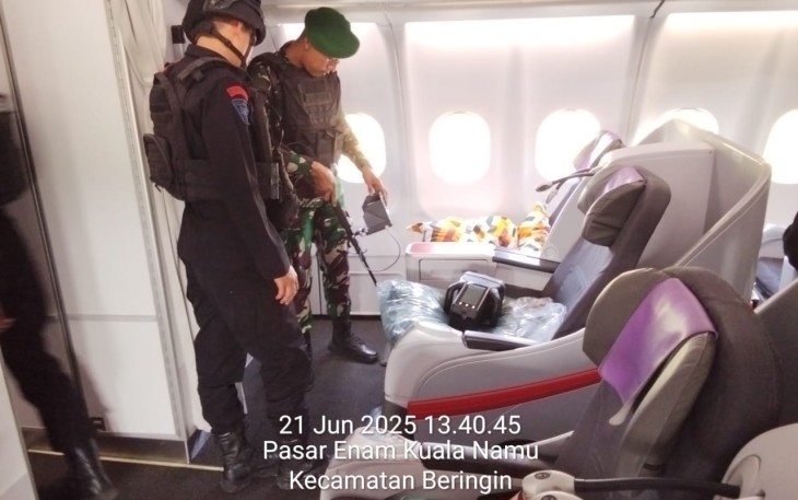 TNI Pastikan Keamanan Ancaman Bom di Saudia Arabia Airlines SV5688