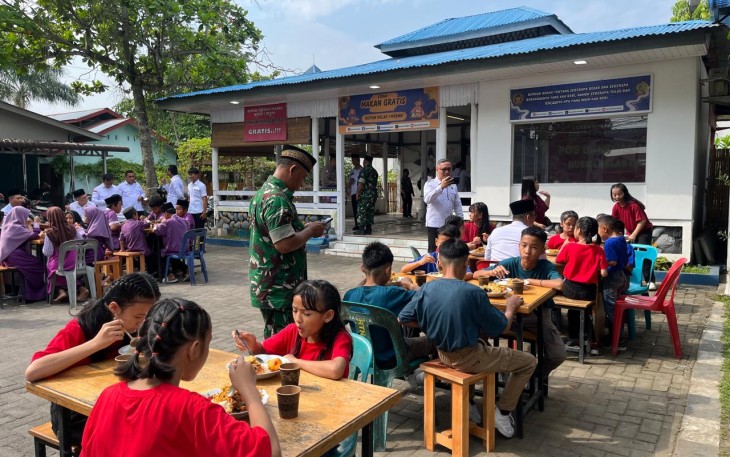 Rutan Kelas I Medan Gelar Makan Gratis Dengan Anak-anak Panti Asuhan