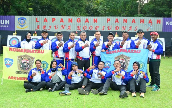 Tim Panahan Koharmatau di PORAU 2025, Jakarta, Kamis (10/7)