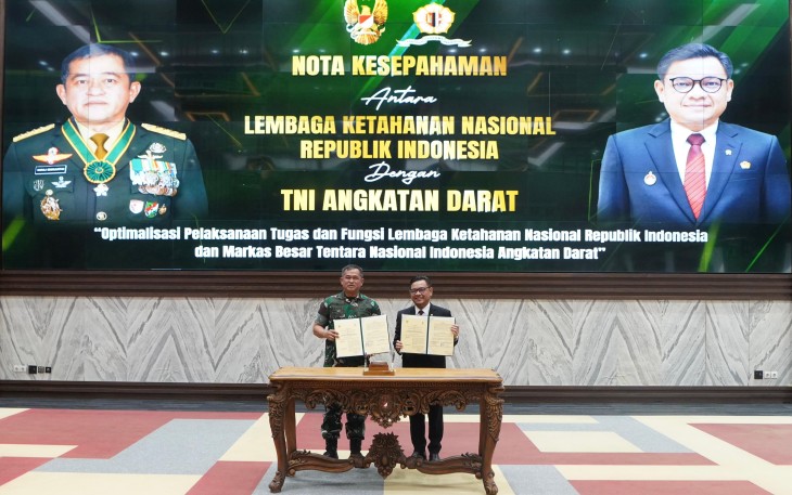 TNI AD dan Lemhannas Teken Nota Kesepahaman