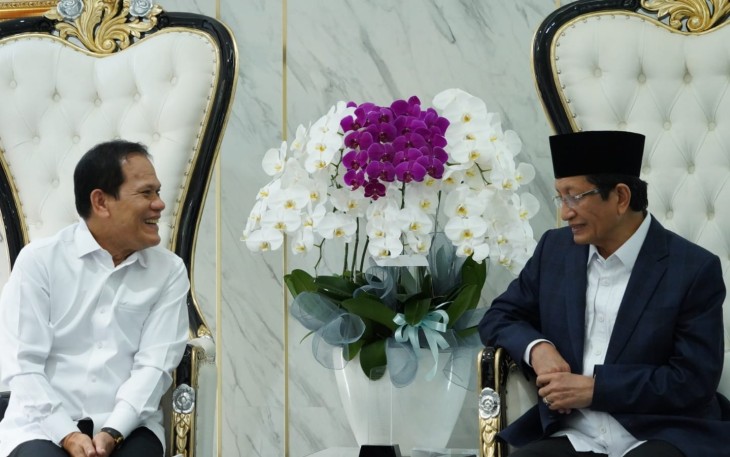 Menteri Agama hari ini menerima kunjungan jajaran pengurus Huria Kristen Batak Protestan (HKBP) Distrik VIII DKI Jakarta di kantor pusat Kementerian Agama