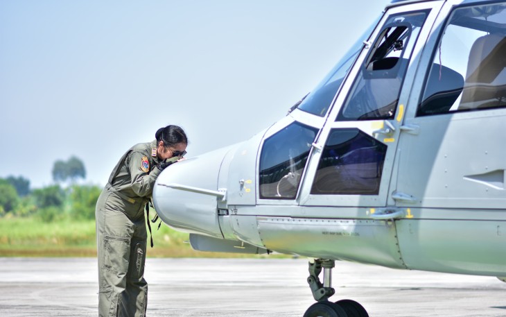 Kowal Pertama Captain Heli Panther Resmi disandang Lettu Laut (P/W) Michelle