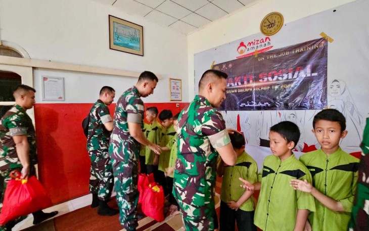 Baksos Pasis Diklapaif Gel I TA 2025 di Yayasan Yatim Mizan, Kalisari, Jakarta Timur, Kamis (31/7)