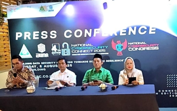 Cybersecurity Connect 2025 secara resmi diluncurkan dengan tema "Building Data Security Readiness Towards Economic Resilience" di Jakarta Pusat, Selasa (5/8/2025)