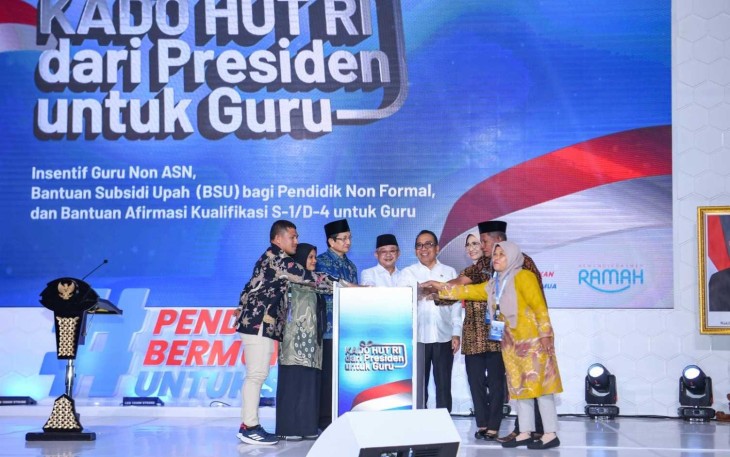Kementerian Pendidikan Dasar dan Menengah (Kemendikdasmen) resmi meluncurkan “Kado HUT RI dari Presiden untuk Guru” di Jakarta, Rabu (6/8)