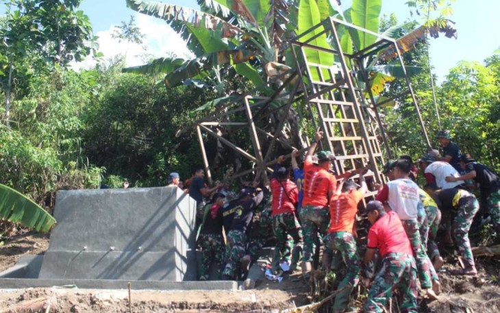 Sumur bor TMMD Kodim Enrekang 