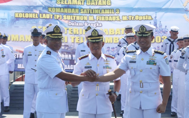 Sertijab Komandan KRI Teluk Ambonia-503 di Surabaya 