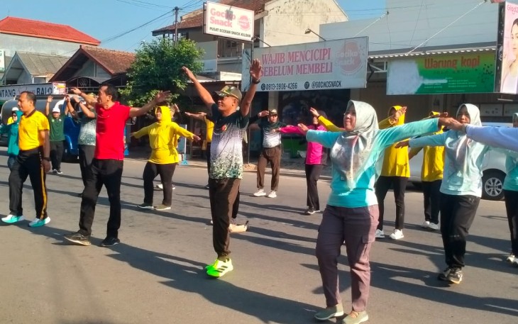 Olahraga bersama meriahkan HUT ke-80 TNI 