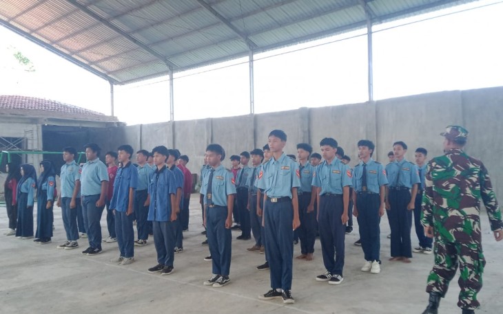 Pembekalan wasbang siswa wilayah desa binaan 
