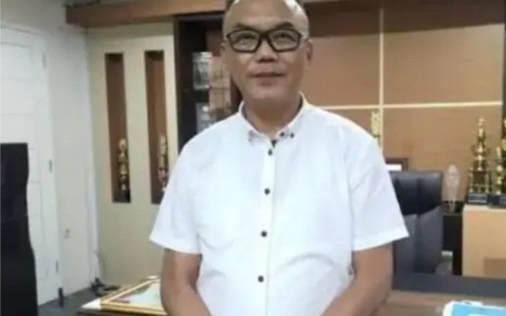 Kepala DPUBM Kabupaten Malang, Khairul Isnaidi Kusuma, saat ditemui diruang kantornya Selasa (14/10/2025).