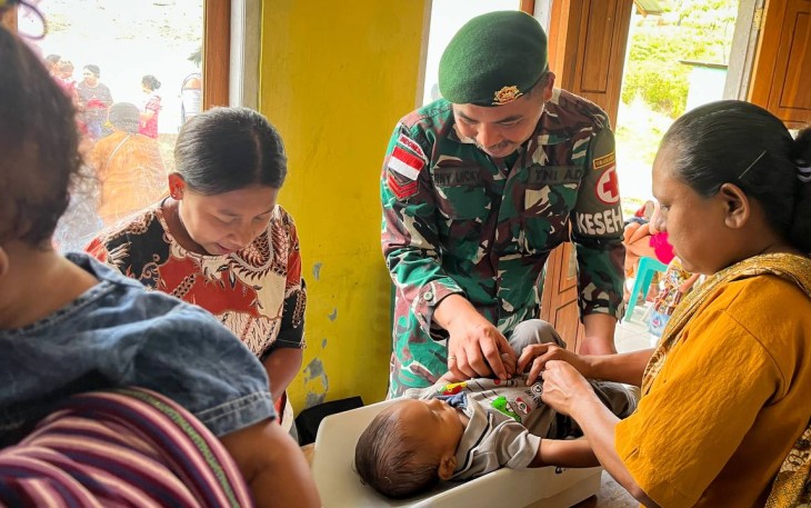 Pelayanan kesehatan Satgas Yonarhanud 2 Kostrad 