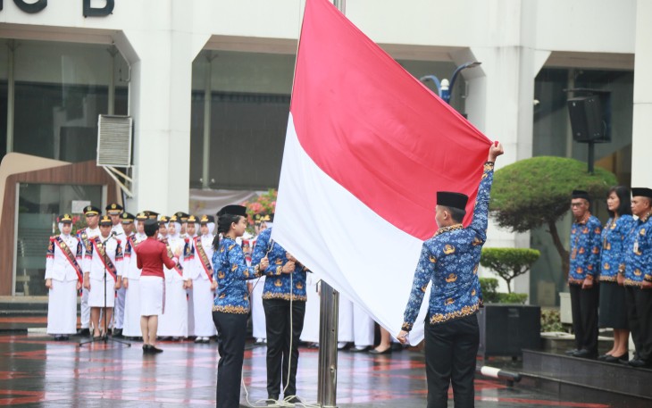 Peringatan hari Sumpah Pemuda Ke-97 di Kemendagri, Jakarta, Selasa (28/10)