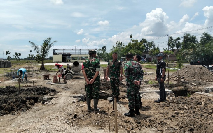 Dandim 0803/Madiun Tinjau Progres Pembangunan Koperasi Desa Merah Putih