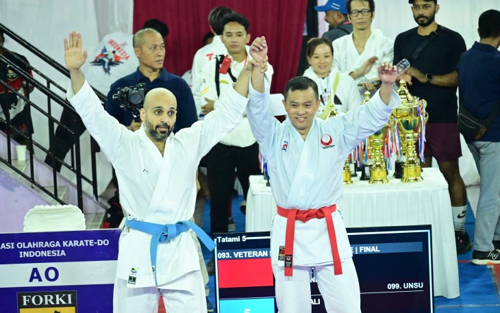 Dua atlet karate andalan Koharmatau