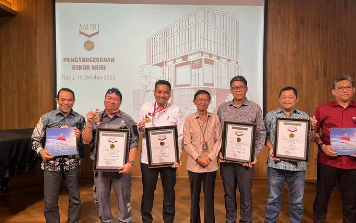 Masjid Raya Baitul Khairat, Karya PTPP yang Mendapatkan 2 Rekor MURI
