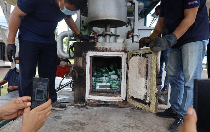 41,7 Kg Ketamine Dimusnahkan