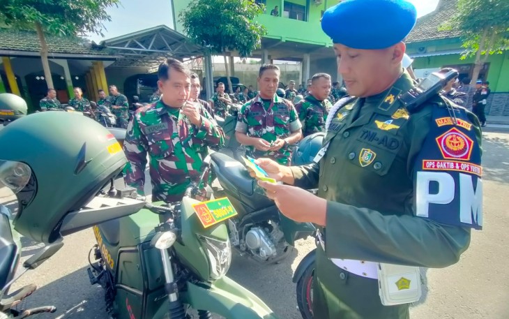 odim 0803/Madiun bekerja sama dengan Denpom V/1 Madiun menggelar sosialisasi Operasi Gaktib bertajuk