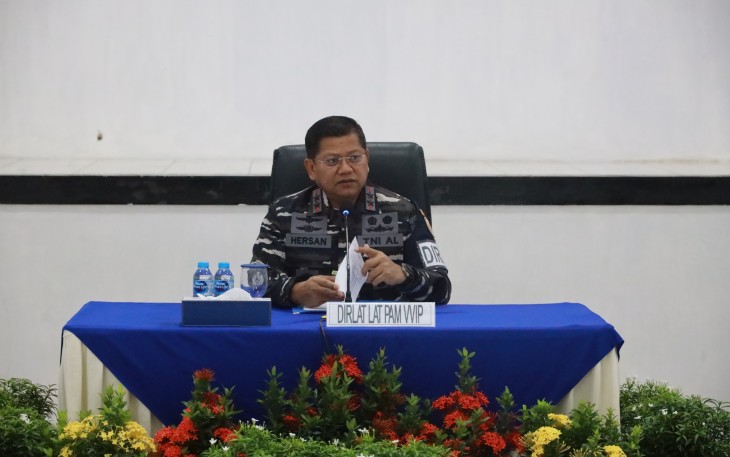 Panglima Komando Armada III (Pangkoarmada III), Laksamana Muda TNI Hersan, S.H., M.Si.