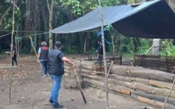 Polres Oku Selatan saat Gerebek Arena Perjudian Sabung Ayam