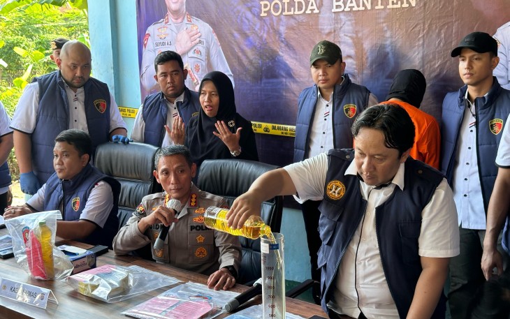 Polda Banten Tangkap Pelaku Manipulasi Takaran Minyak